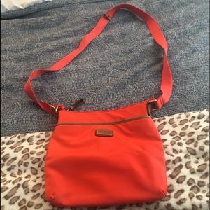 Tommy Hillfiger Basic bright colored nylon crossbody with zipper enclosure